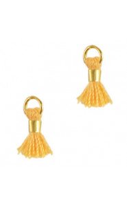 Ibiza style mini Tassel 0.7cm Gold-Oxford yellow